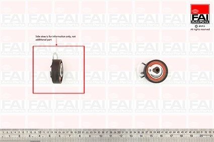 FAI AUTOPARTS Spriegotājrullītis, Gāzu sadales mehānisma piedziņ T9509